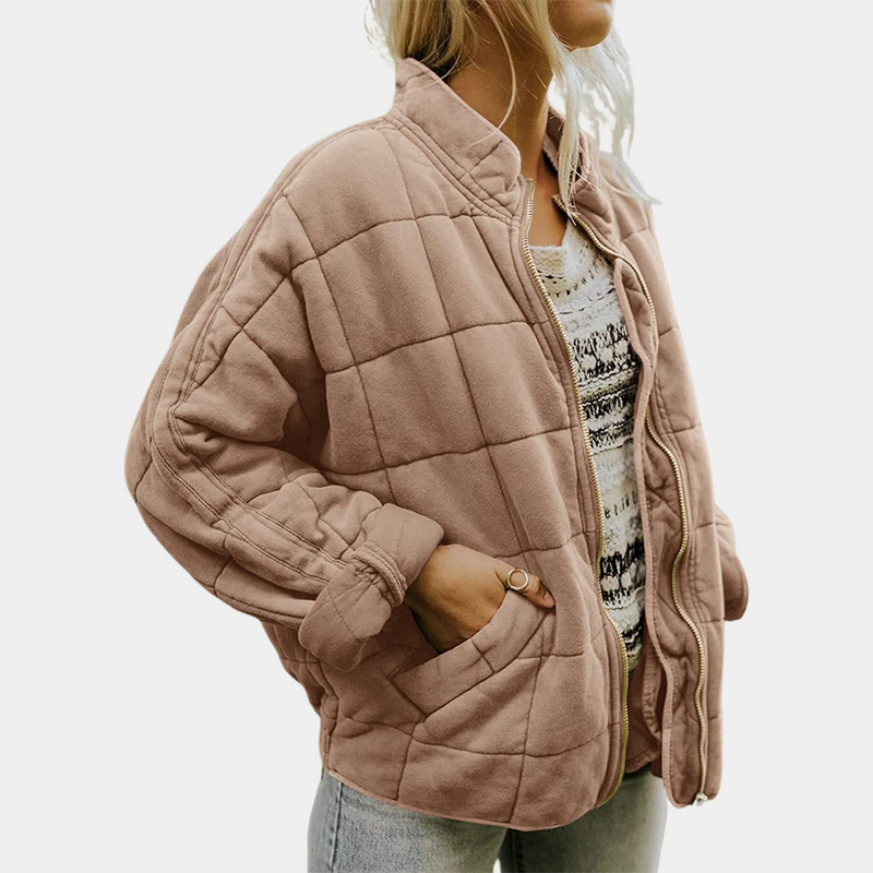 Stylish Warm Women's Coat - Mara-Brown-S-State of Style