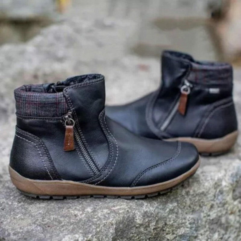 Stylish Waterproof Women's Boots - Isabeau-Black-3-State of Style