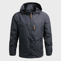 Stylish Windbreaker for Men - Luca-Grey-M-State of Style
