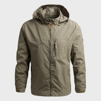 Stylish Windbreaker for Men - Luca-Khaki-M-State of Style