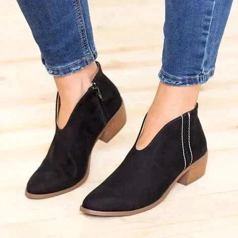 Stylish Women's Ankle Boots - Eveline-Black-5-State of Style
