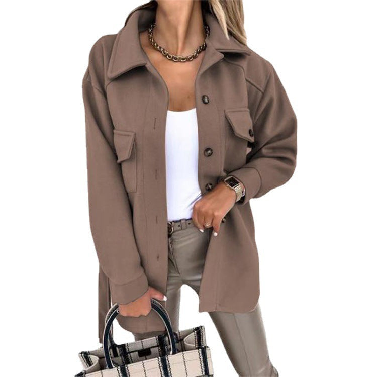 Stylish Women's Blazer - Elina-Khaki-S-State of Style