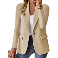 Stylish Women's Blazer - Emma-Light Brown-S-State of Style