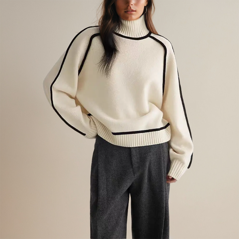 Stylish Women's Roll Neck - Clara-Brown-S-State of Style