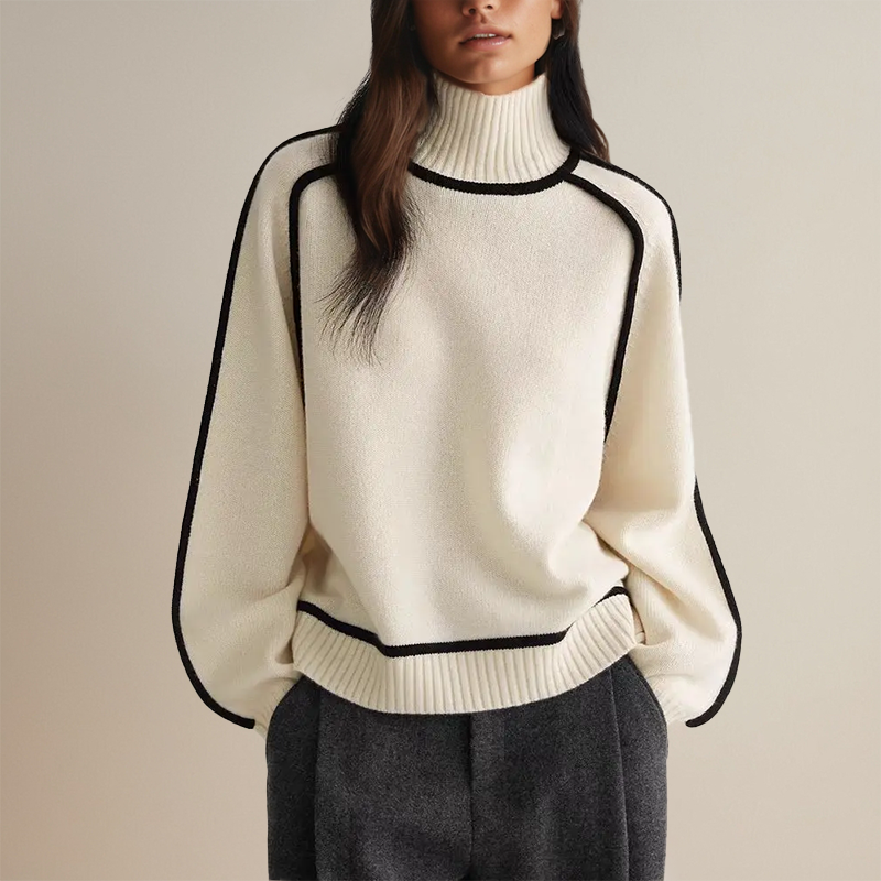 Stylish Women's Roll Neck - Clara-White-S-State of Style