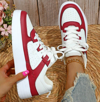 Stylish Women's Sneakers - Naya-Red-5-State of Style