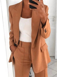 Stylish Women's Suit - Valentina-Brown-S-State of Style