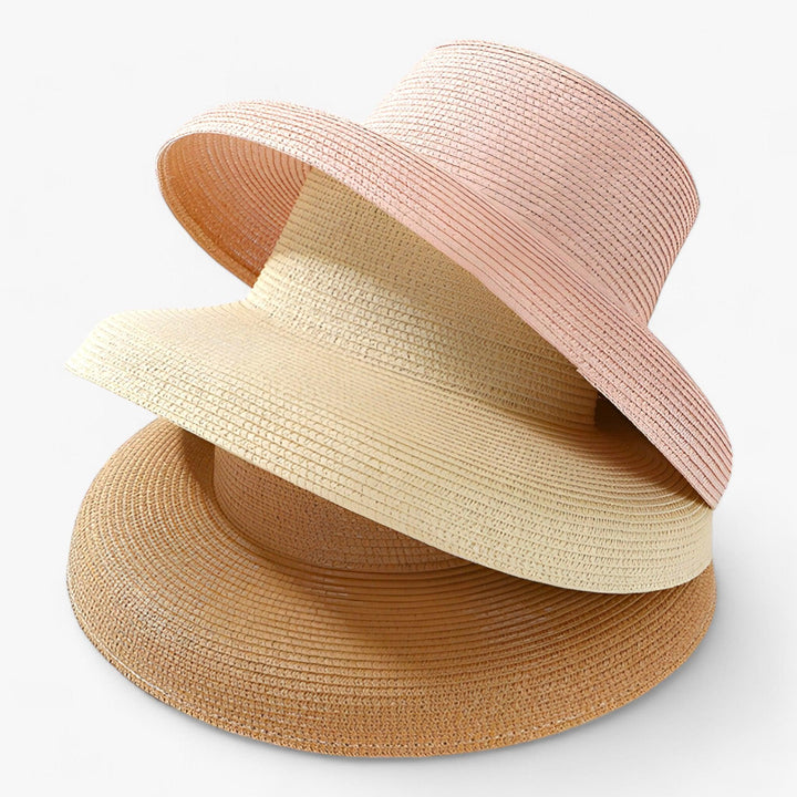 Stylish women's summer hat in light Panama style – Belinda-Khaki-State of Style