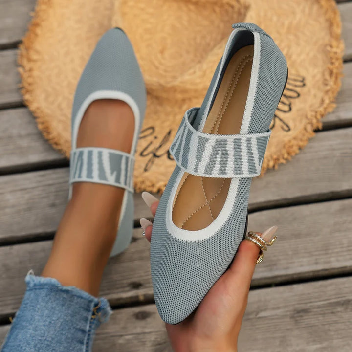 Stylish women's summer shoes with a pointed toe - Lina-3.5-Beige-State of Style