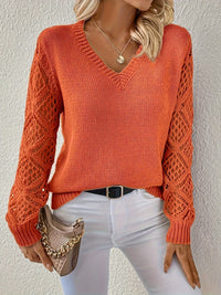 Stylish Women's Sweater - Elisa-Orange-S-State of Style