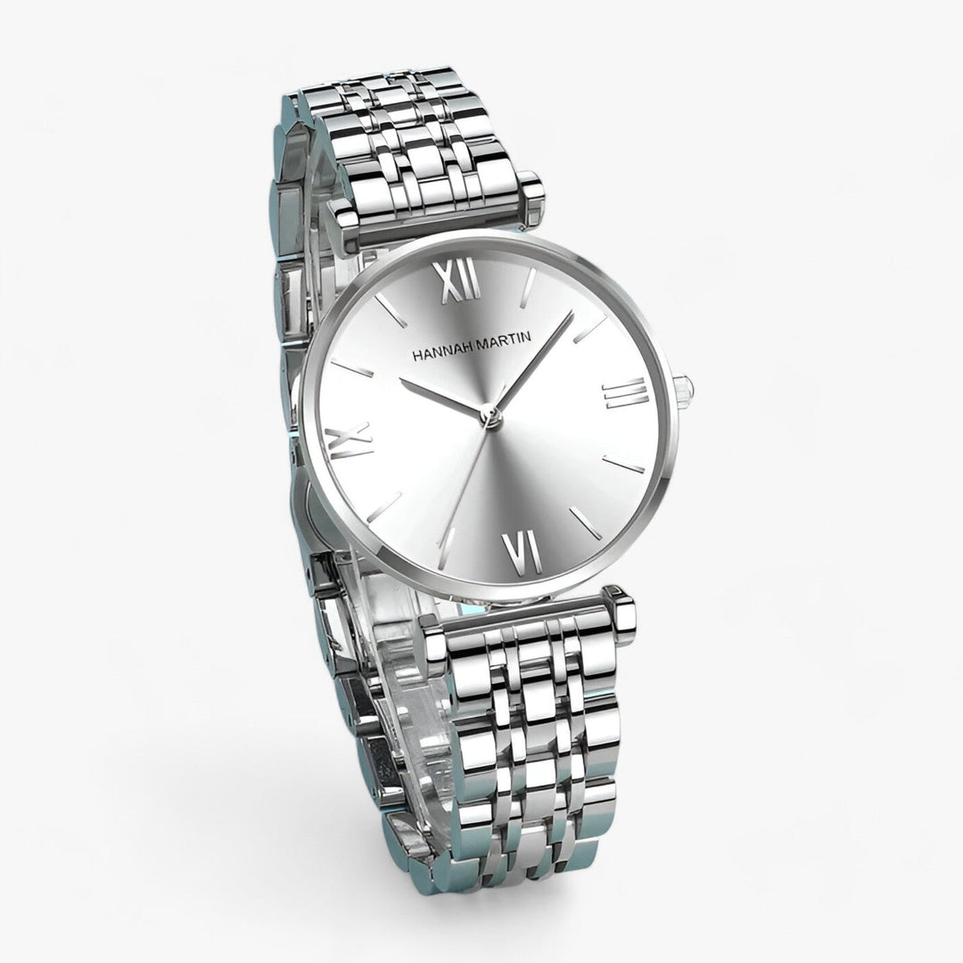 Stylish Women's Titanium Watch – Adeline-Rose Gold Silver-State of Style