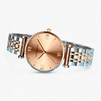 Stylish Women's Titanium Watch – Adeline-Rose Gold Silver-State of Style
