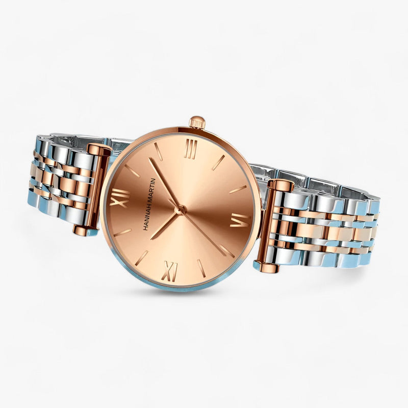 Stylish Women's Titanium Watch – Adeline-Rose Gold Silver-State of Style