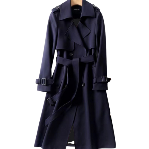 Stylish Women's Trench Coat - Astra-Dark Blue-S-State of Style