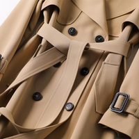 Stylish Women's Trench Coat - Astra-Khaki-S-State of Style