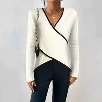 Stylish Women's V-Neck Shirt - Mara-S-State of Style