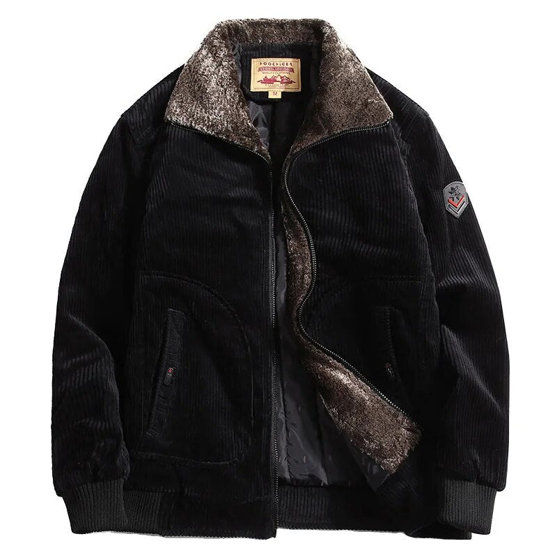 Stylish Wool Blend Winter Coat for Men - Liam-Black-M-State of Style