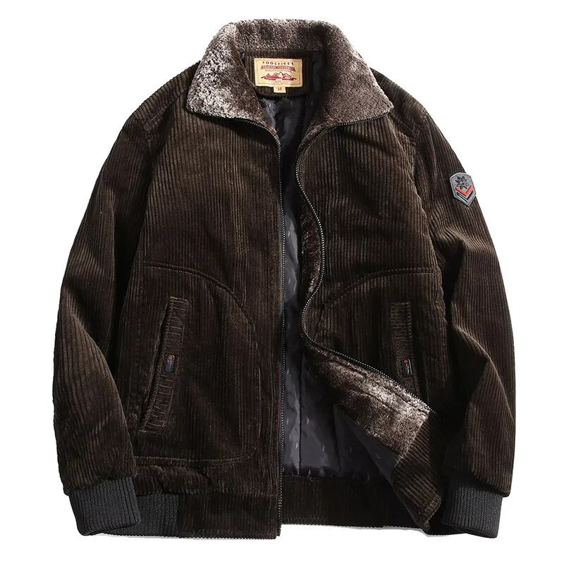 Stylish Wool Blend Winter Coat for Men - Liam-Brown-M-State of Style