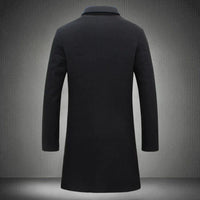 Stylish Wool Men's Coat - Maxwell-Black-2XS-State of Style