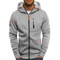 Stylish Zip-Up Hoodie - Markus-Light Blue-S-State of Style
