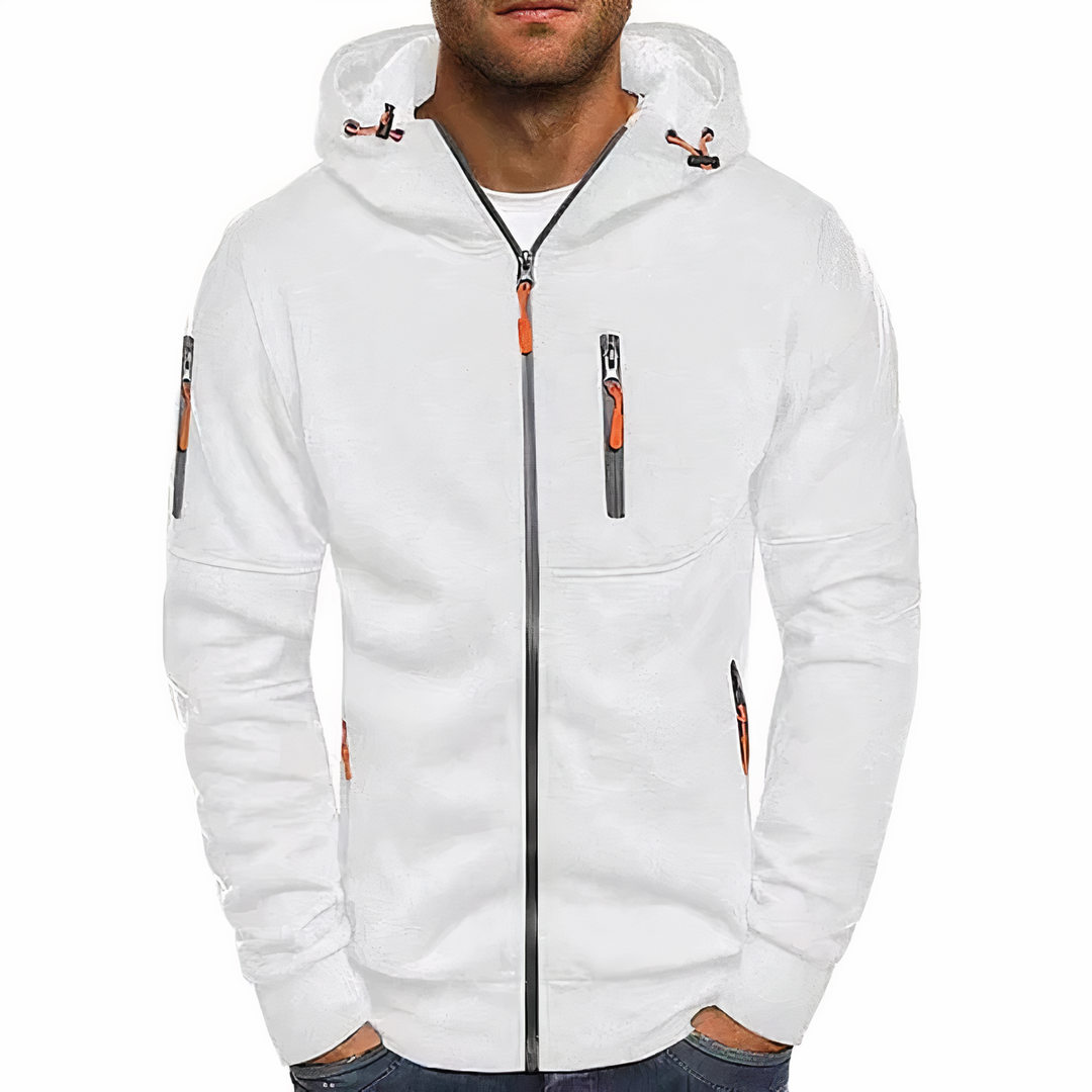Stylish Zip-Up Hoodie - Markus-White-S-State of Style