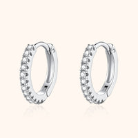 Stylish Zirconia Hoops - Aurina-Silver-State of Style