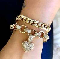 Stylish Zirconia Jewelry Set - Elisette-Gold-State of Style