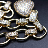 Stylish Zirconia Jewelry Set - Elisette-Gold-State of Style