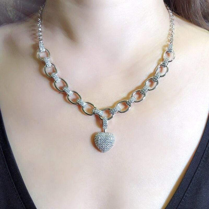 Stylish Zirconia Jewelry Set - Elisette-Gold-State of Style