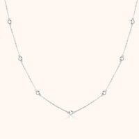Stylish Zirconia Necklace – Elara-Silver-State of Style