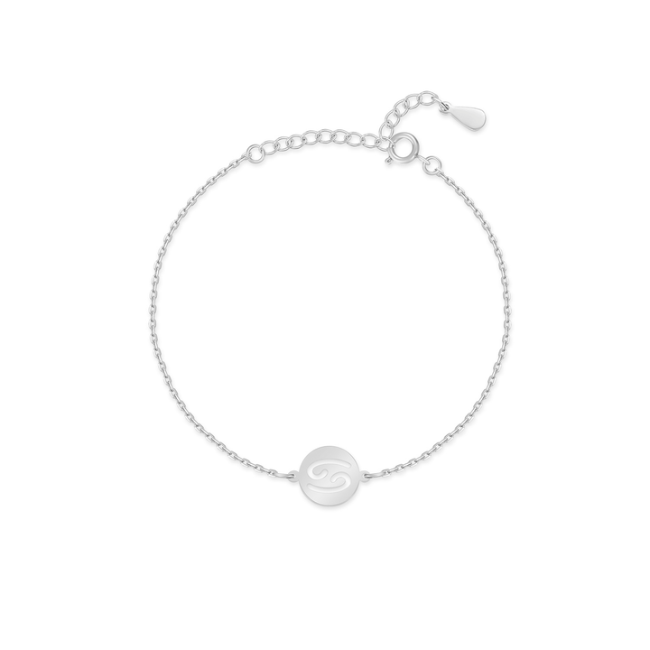 Stylish Zodiac Bracelet – Lyra-Silver-Cancer-State of Style