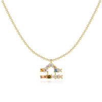Stylish Zodiac Necklace - Celestia-Gold-Libra-State of Style