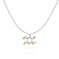 Stylish Zodiac Necklace - Celestia-Silver-Aquarius-State of Style