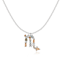 Stylish Zodiac Necklace - Celestia-Silver-Scorpio-State of Style