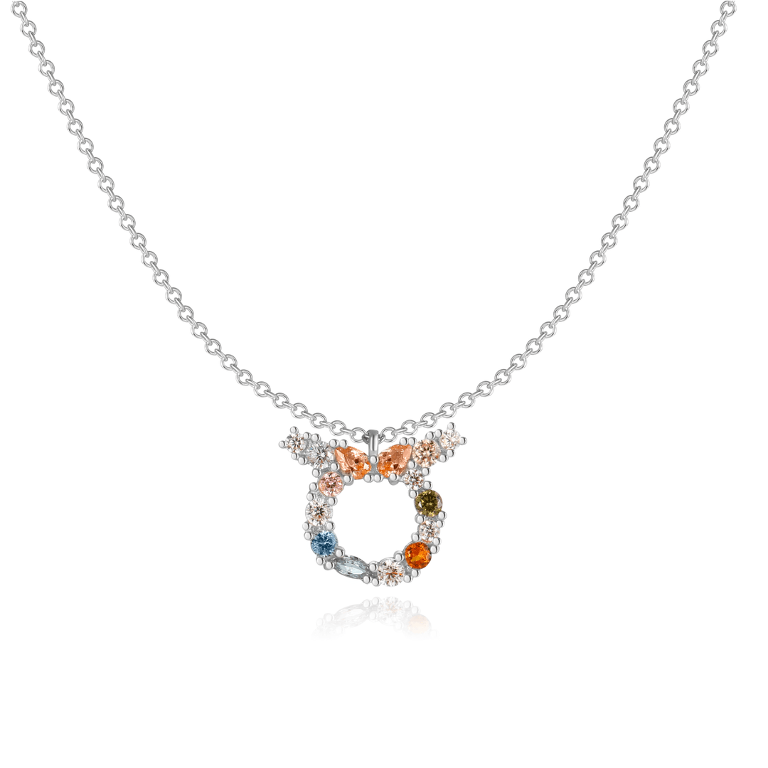 Stylish Zodiac Necklace - Celestia-Silver-Taurus-State of Style