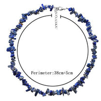 Stylishly Shaped Polished Crystal Necklace - Lina-Green Aventurine-State of Style