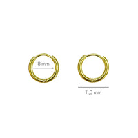 Subtle Mini Hoops - Lumi-Gold-State of Style