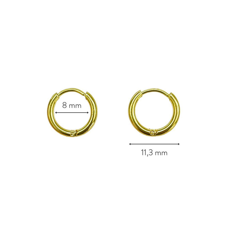 Subtle Mini Hoops - Lumi-Gold-State of Style
