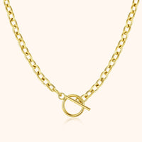 Subtle Necklace with Geometric Design - Noelia-Gold-State of Style