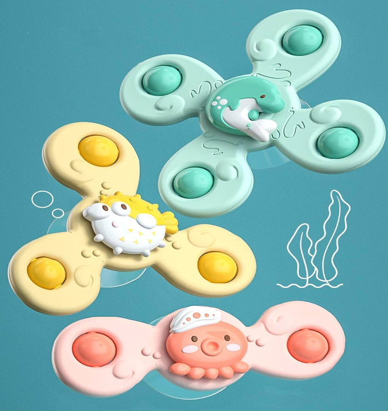 Colourful baby spinner with suction cup – TurnFun Mini