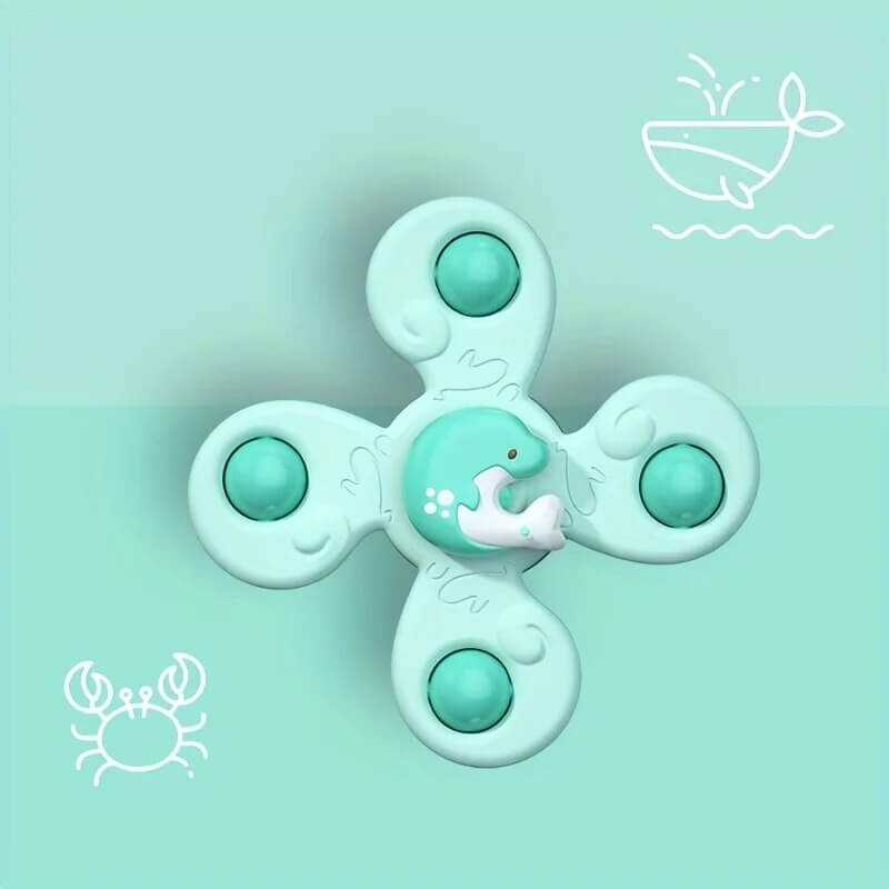Colourful baby spinner with suction cup – TurnFun Mini