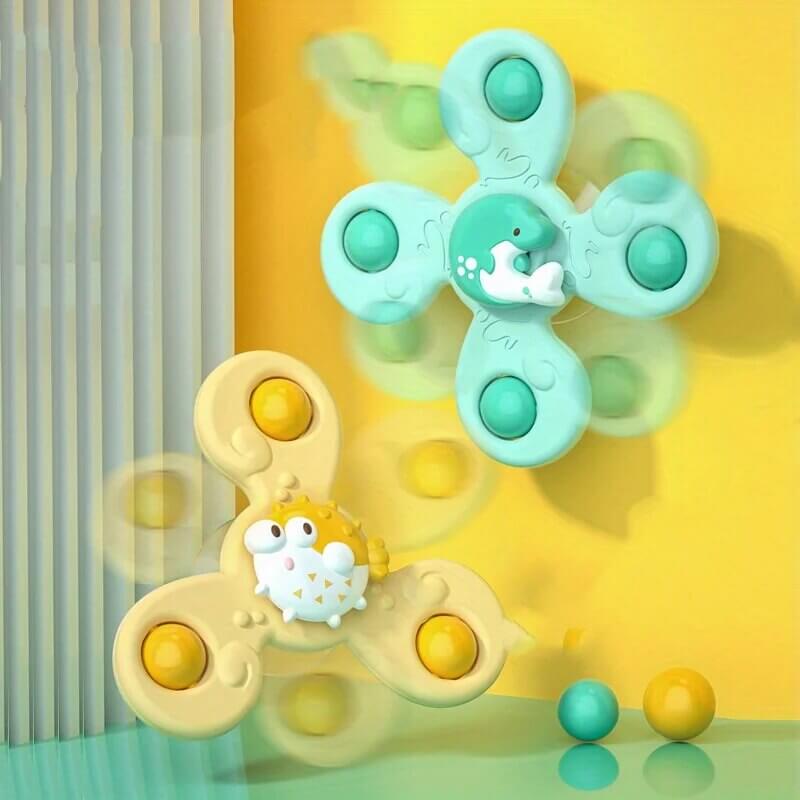 Colourful baby spinner with suction cup – TurnFun Mini