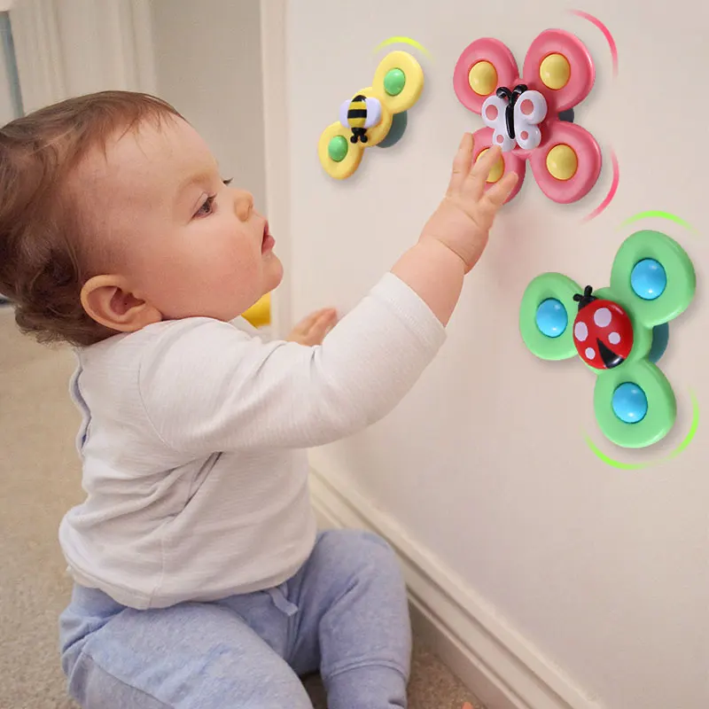 Suction Cup Spinner Toy Set of 3 - SpinFun-State of Style