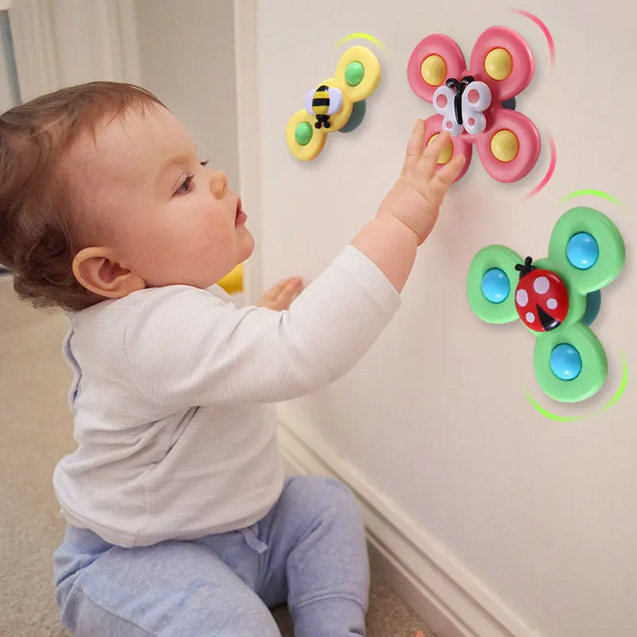 Suction Cup Spinner Toy Set of 3 - SpinFun-State of Style