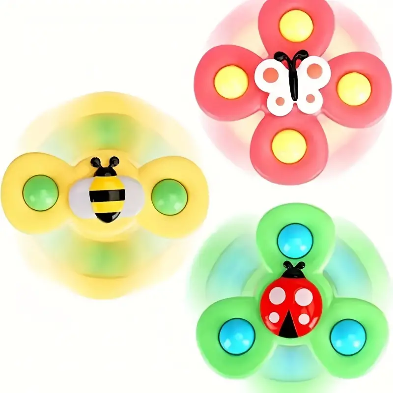 Suction Cup Spinner Toy Set of 3 - SpinFun-State of Style