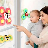 Suction Cup Spinner Toy Set of 3 - SpinFun-State of Style