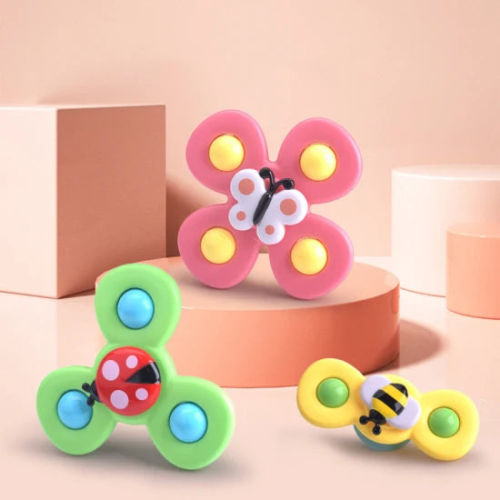 Suction Cup Spinner Toy Set of 3 - SpinFun-State of Style