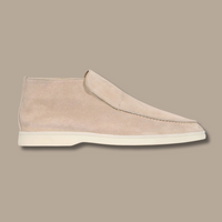 Suede Loafers - LuxeStride SpringFlair-Suede - Beige-6-State of Style