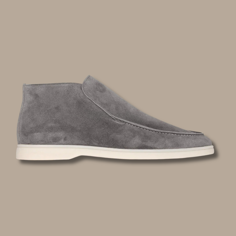 Suede Loafers - LuxeStride SpringFlair-Suede - Grey-6-State of Style