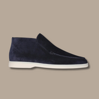 Suede Loafers - LuxeStride SpringFlair-Suede - Navy-6-State of Style